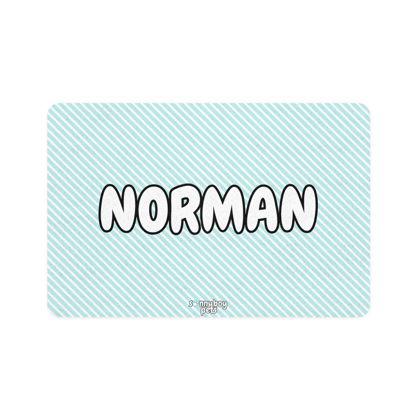 Custom Name Pet Food Mat
