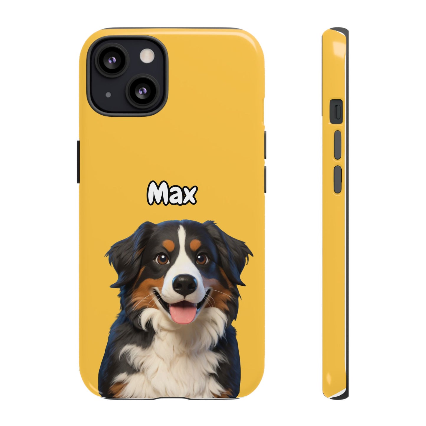 Custom Pet Portrait Tough iPhone Case - Yellow