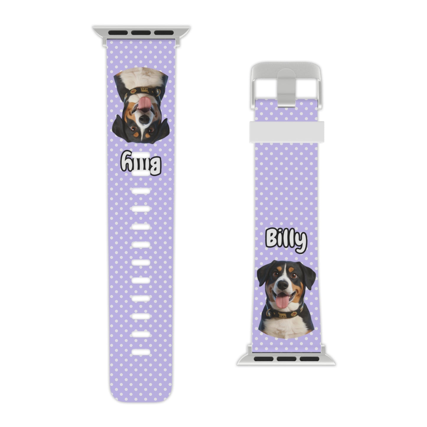 Custom Pet Apple Watch Band – Personalised Dog or Cat Watch Strap with Pet Name & Photo | Gift for Pet Lovers, iWatch Band Series 1–9 SE Ultra