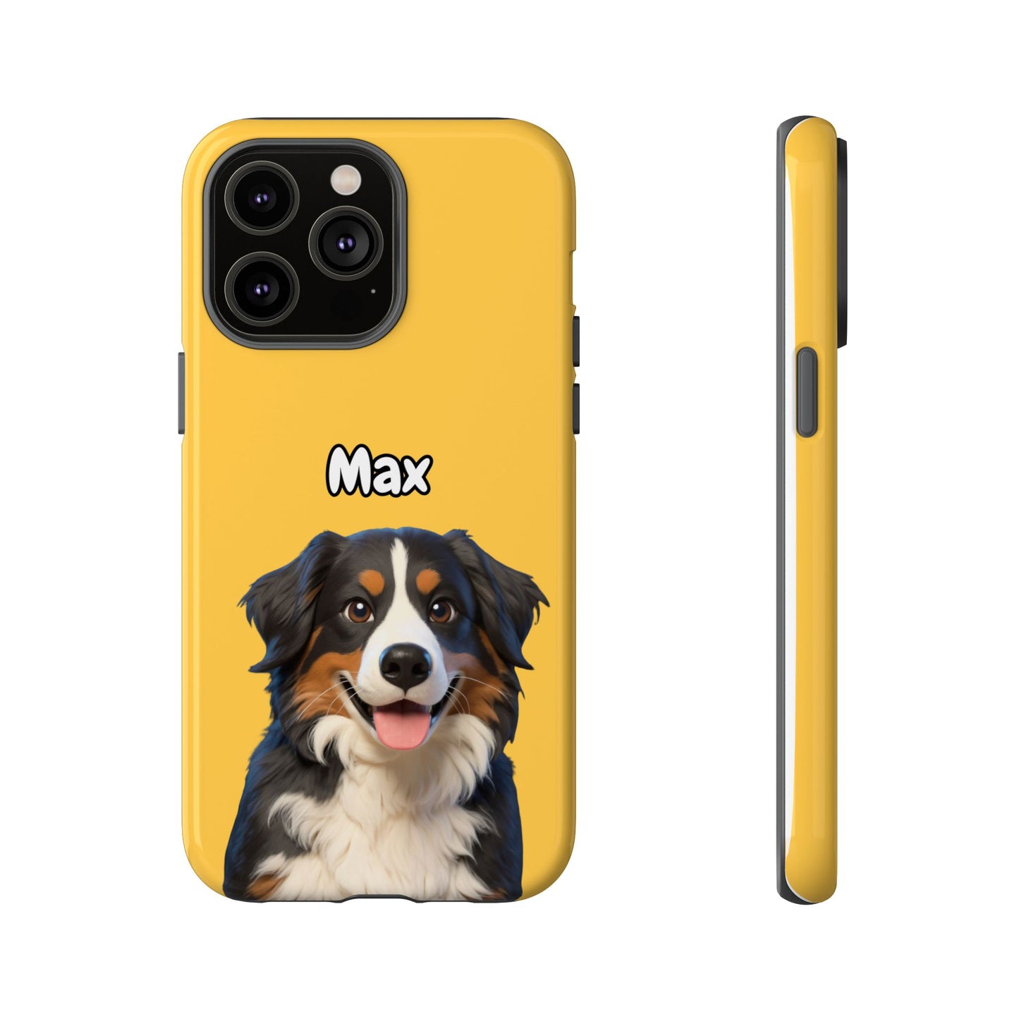 Custom Pet Portrait Tough iPhone Case - Yellow