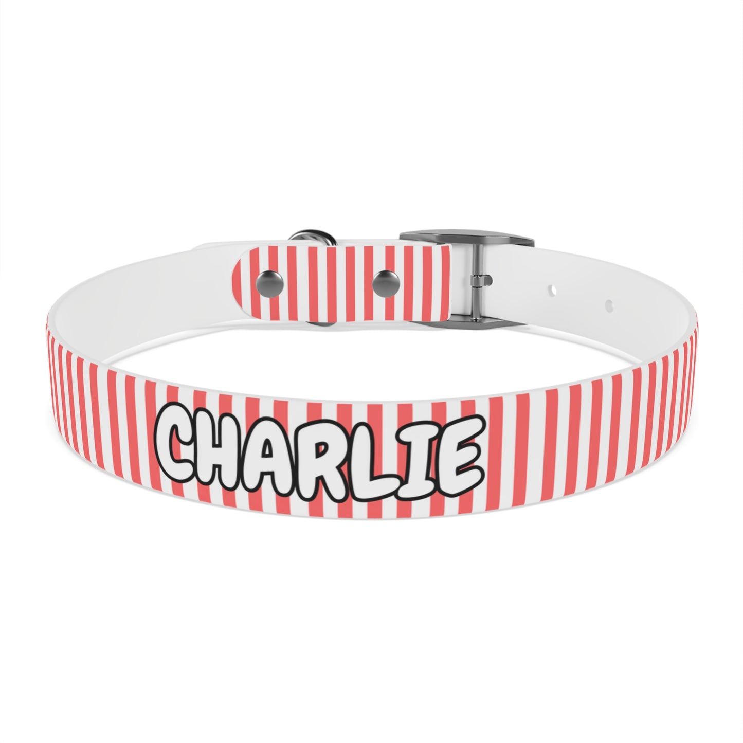 Custom Name Adjustable Pet Collar - Pink