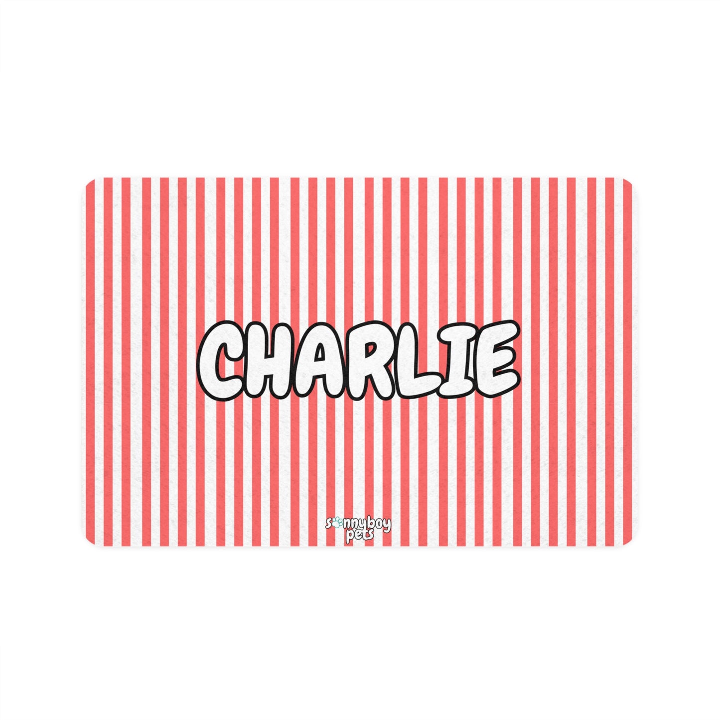 Custom Name Pet Food Mat