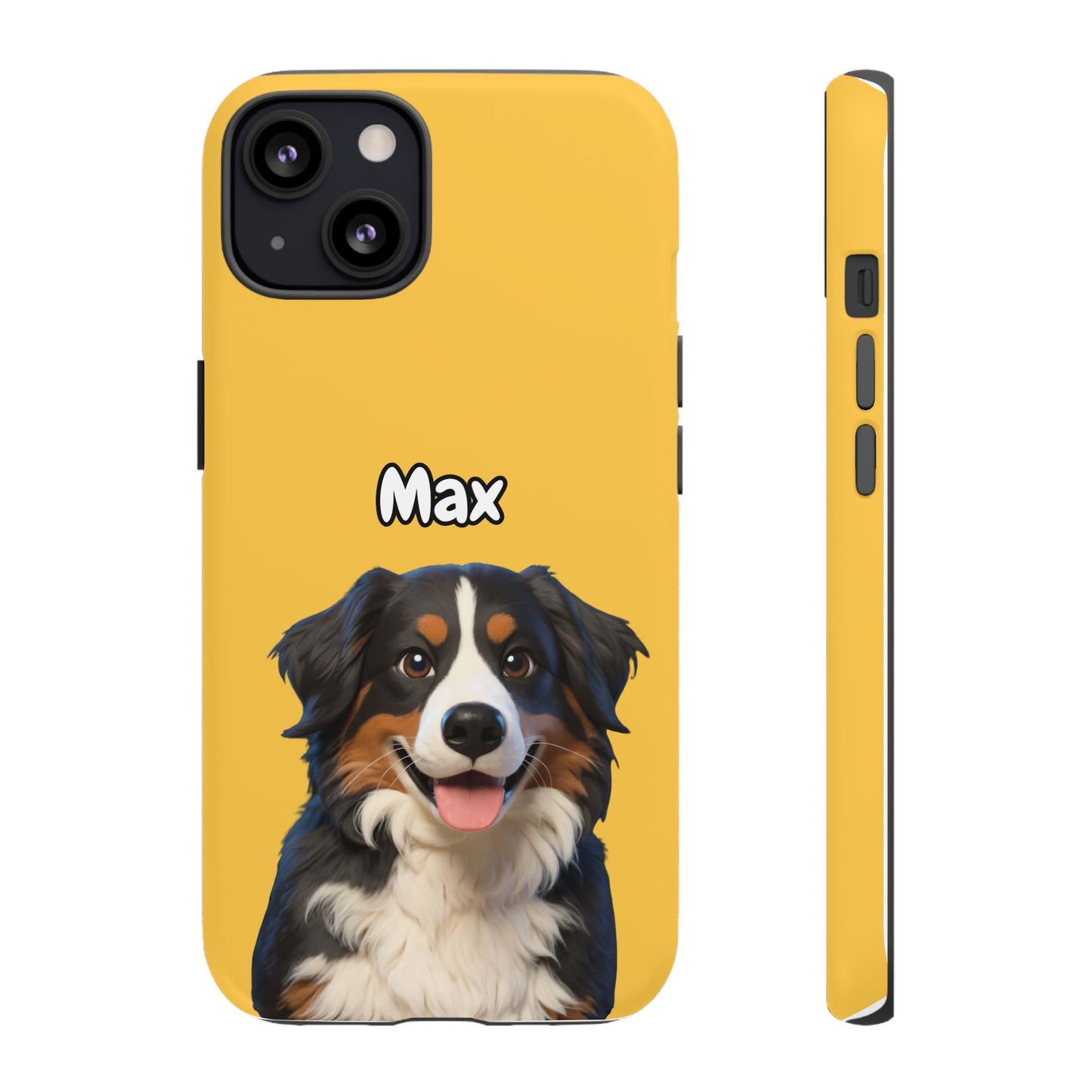 Custom Pet Portrait Tough iPhone Case - Yellow