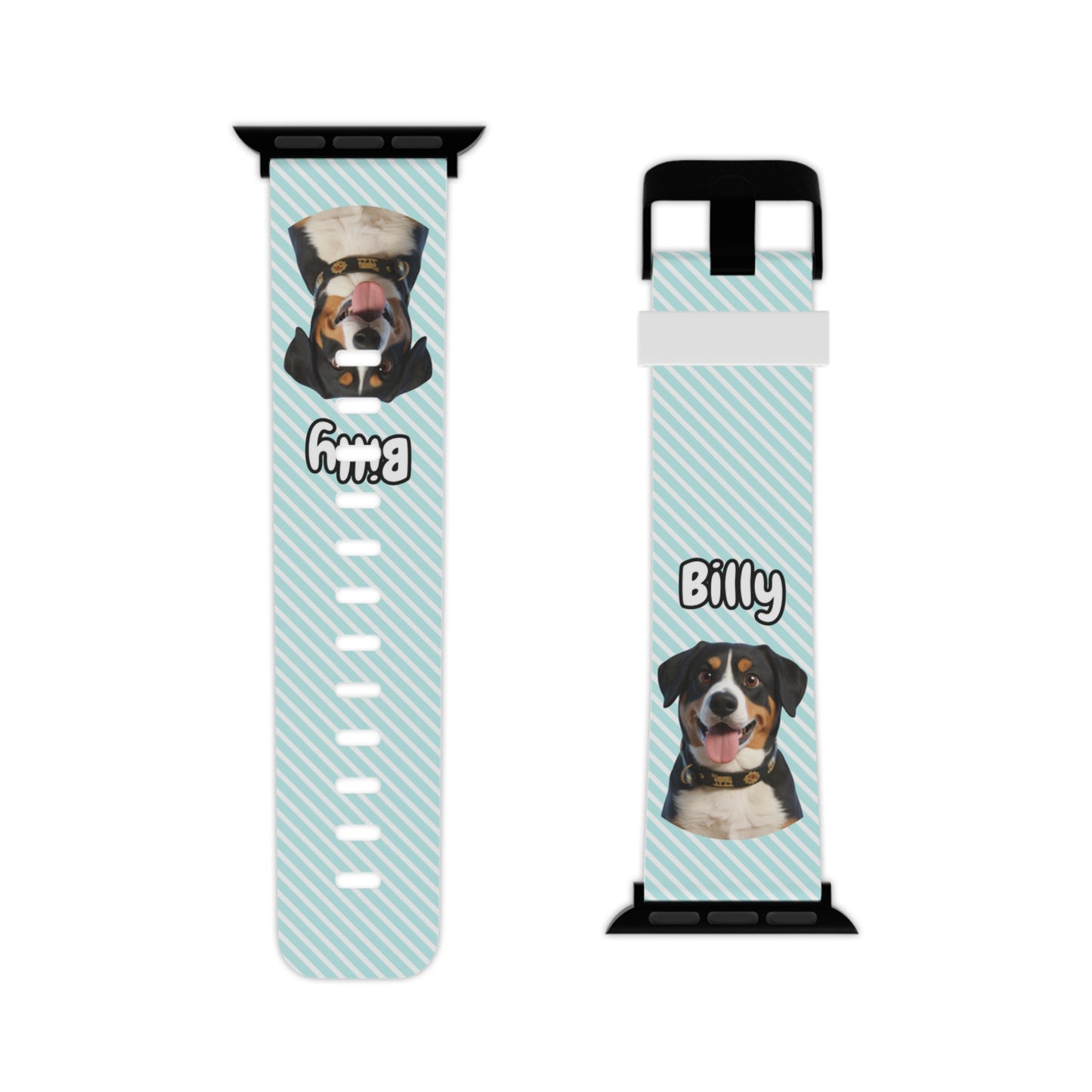 Custom Pet Apple Watch Band – Personalised Dog or Cat Watch Strap with Pet Name & Photo | Gift for Pet Lovers, iWatch Band Series 1–9 SE Ultra