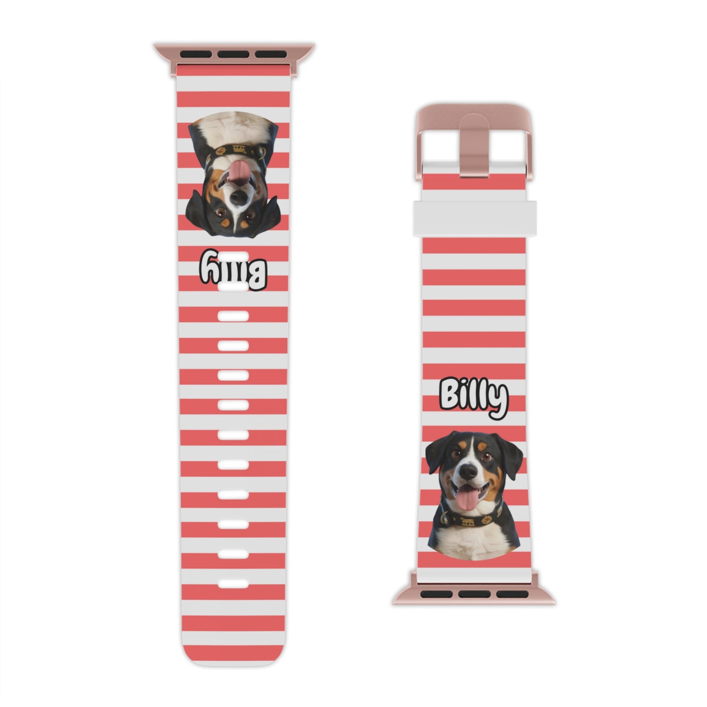 Custom Pet Apple Watch Band – Personalised Dog or Cat Watch Strap with Pet Name & Photo | Gift for Pet Lovers, iWatch Band Series 1–9 SE Ultra