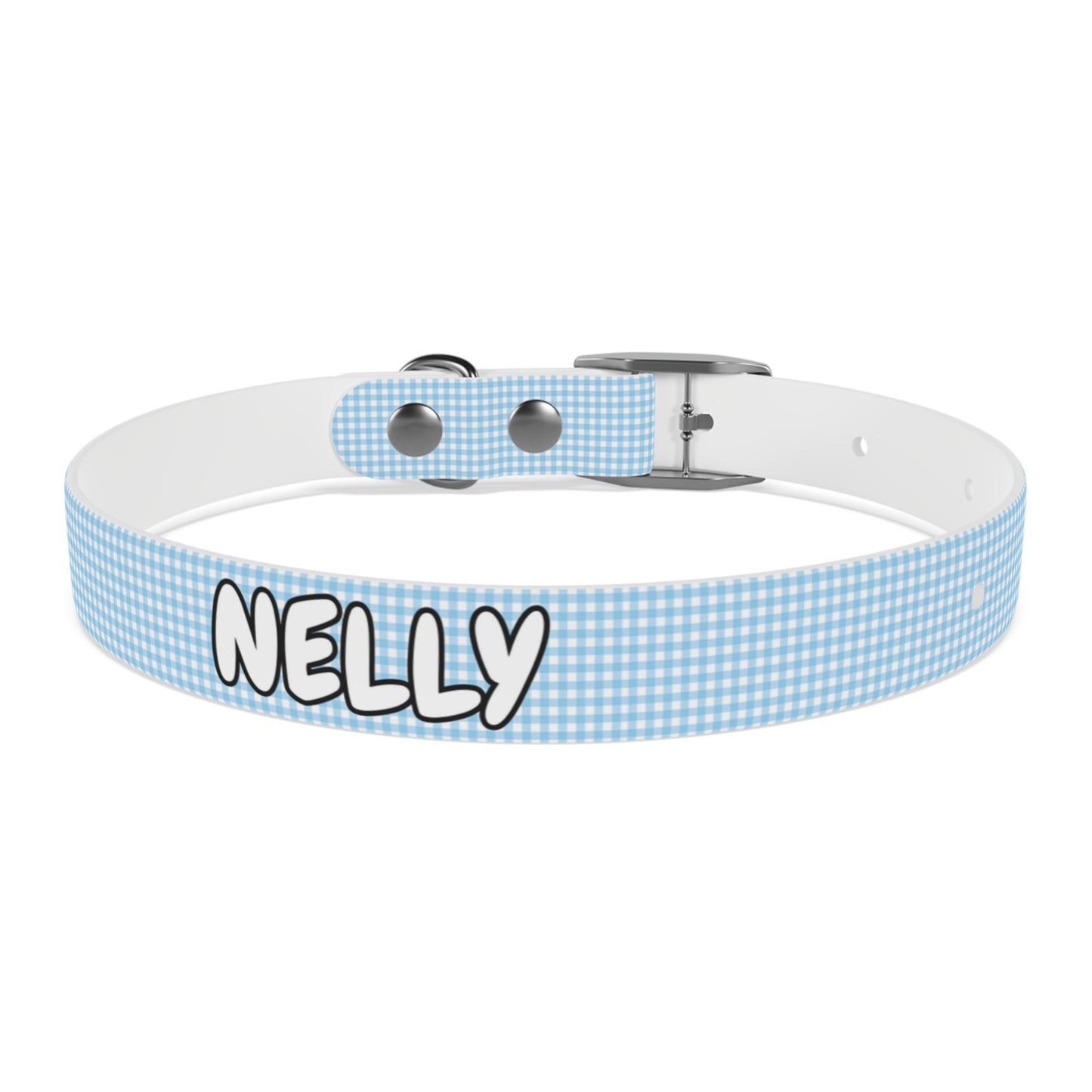 Custom Name Adjustable Pet Collar - Blue