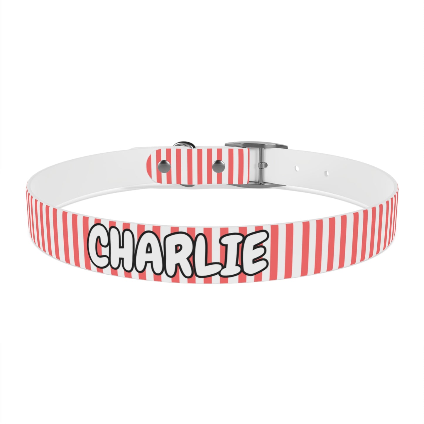 Custom Name Adjustable Pet Collar - Pink