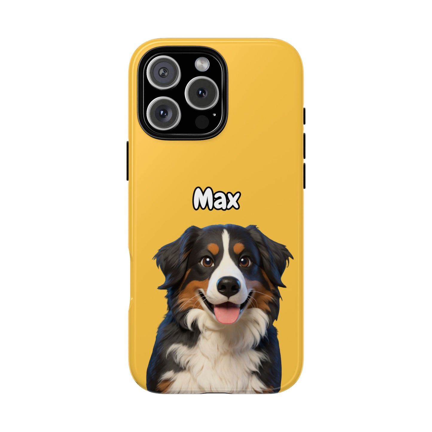 Custom Pet Portrait Tough iPhone Case - Yellow