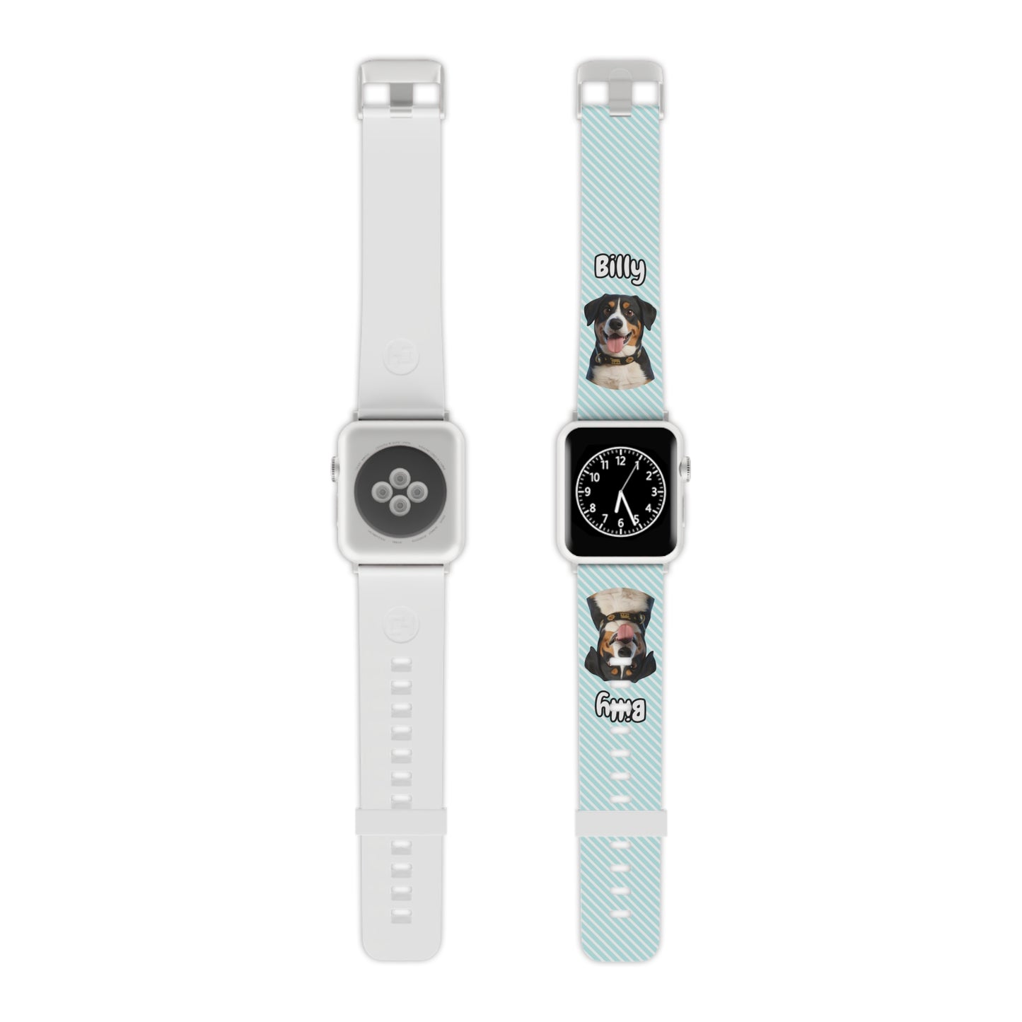 Custom Pet Apple Watch Band – Personalised Dog or Cat Watch Strap with Pet Name & Photo | Gift for Pet Lovers, iWatch Band Series 1–9 SE Ultra