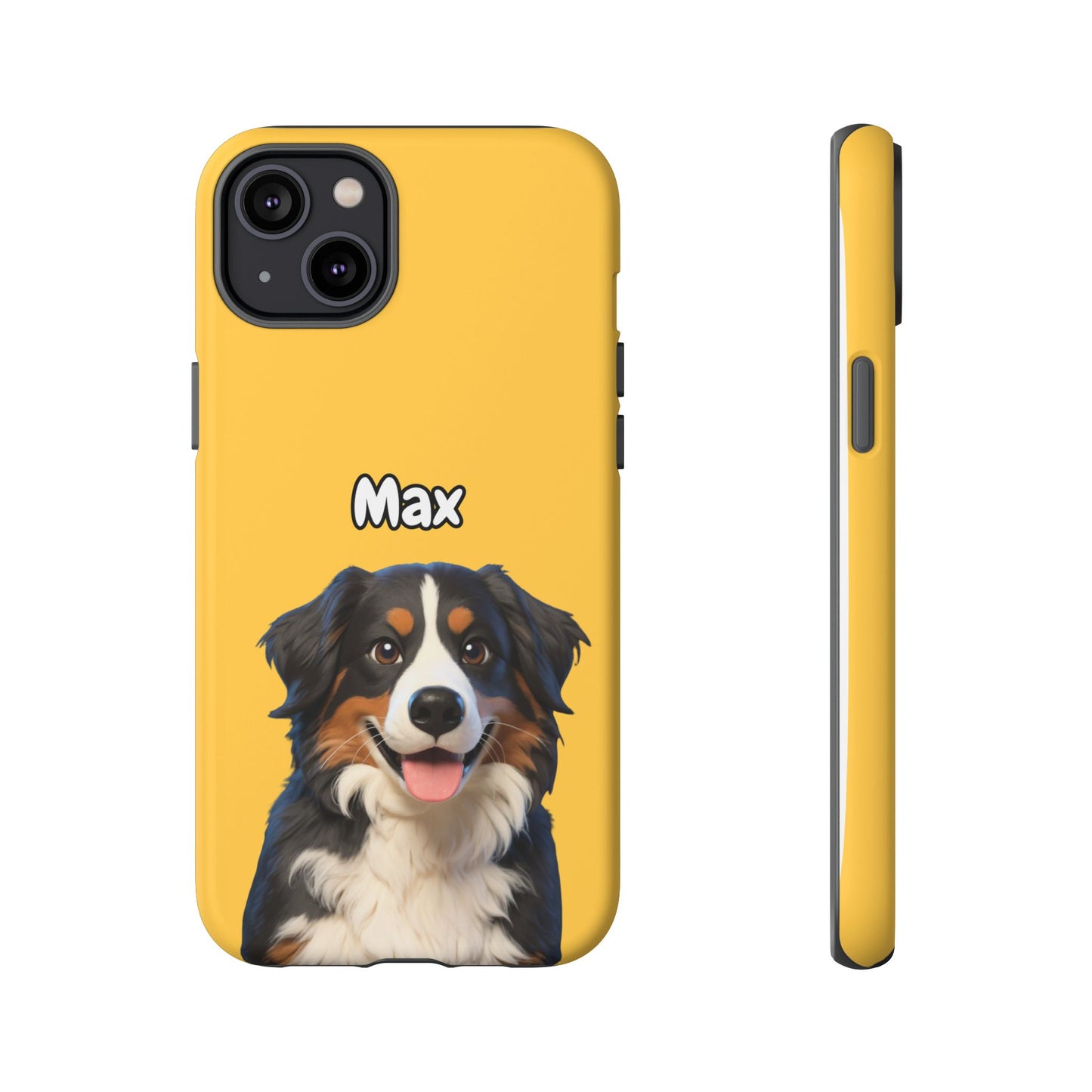 Custom Pet Portrait Tough iPhone Case - Yellow