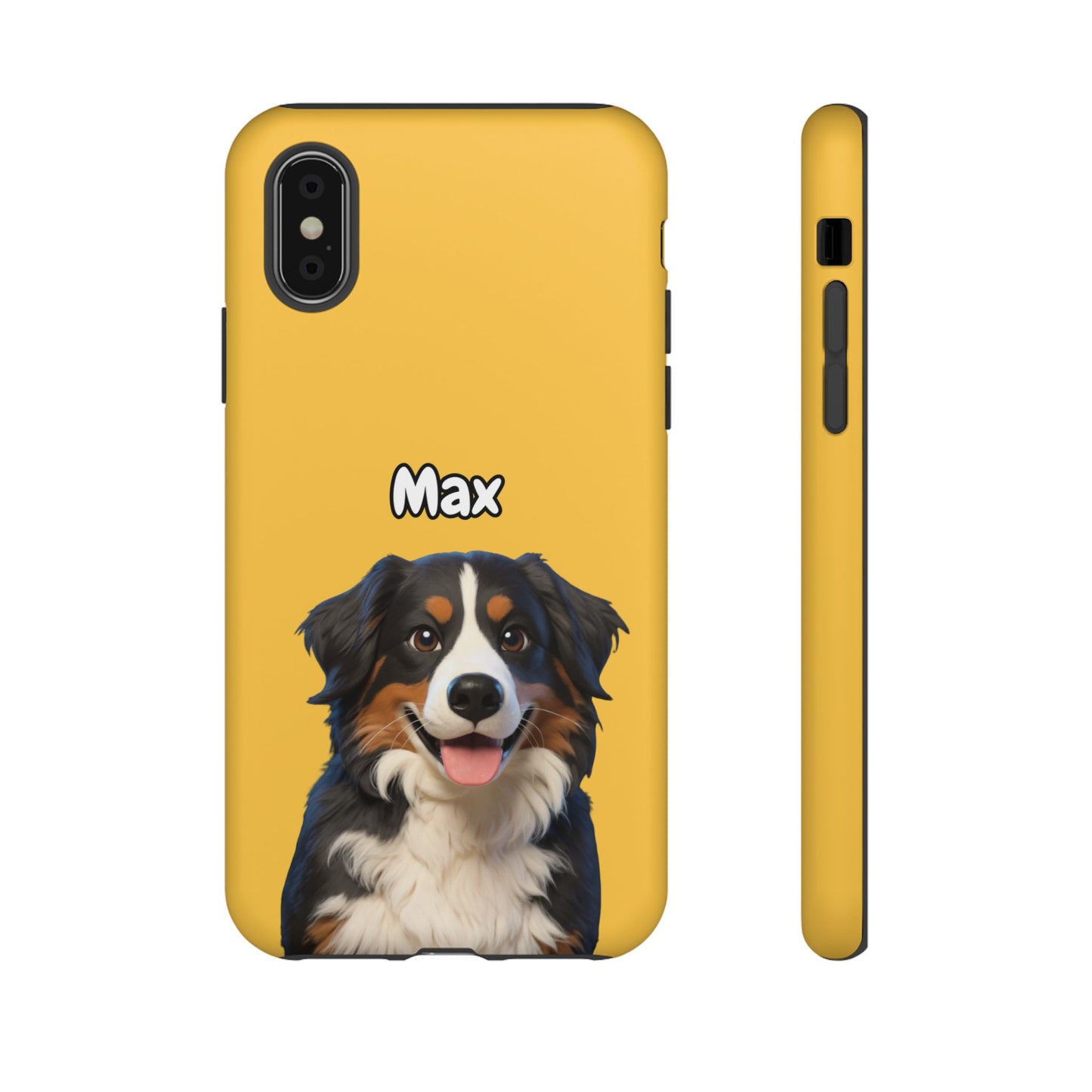 Custom Pet Portrait Tough iPhone Case - Yellow