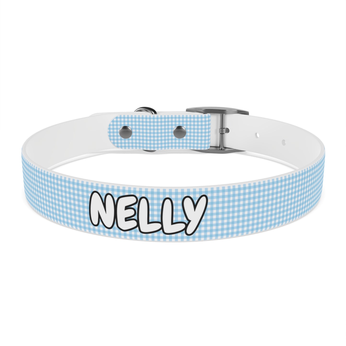 Custom Name Adjustable Pet Collar - Blue