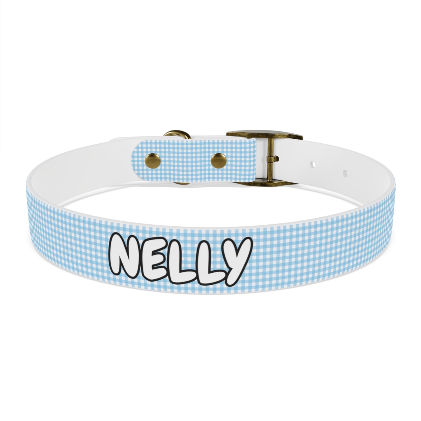 Custom Name Adjustable Pet Collar - Blue