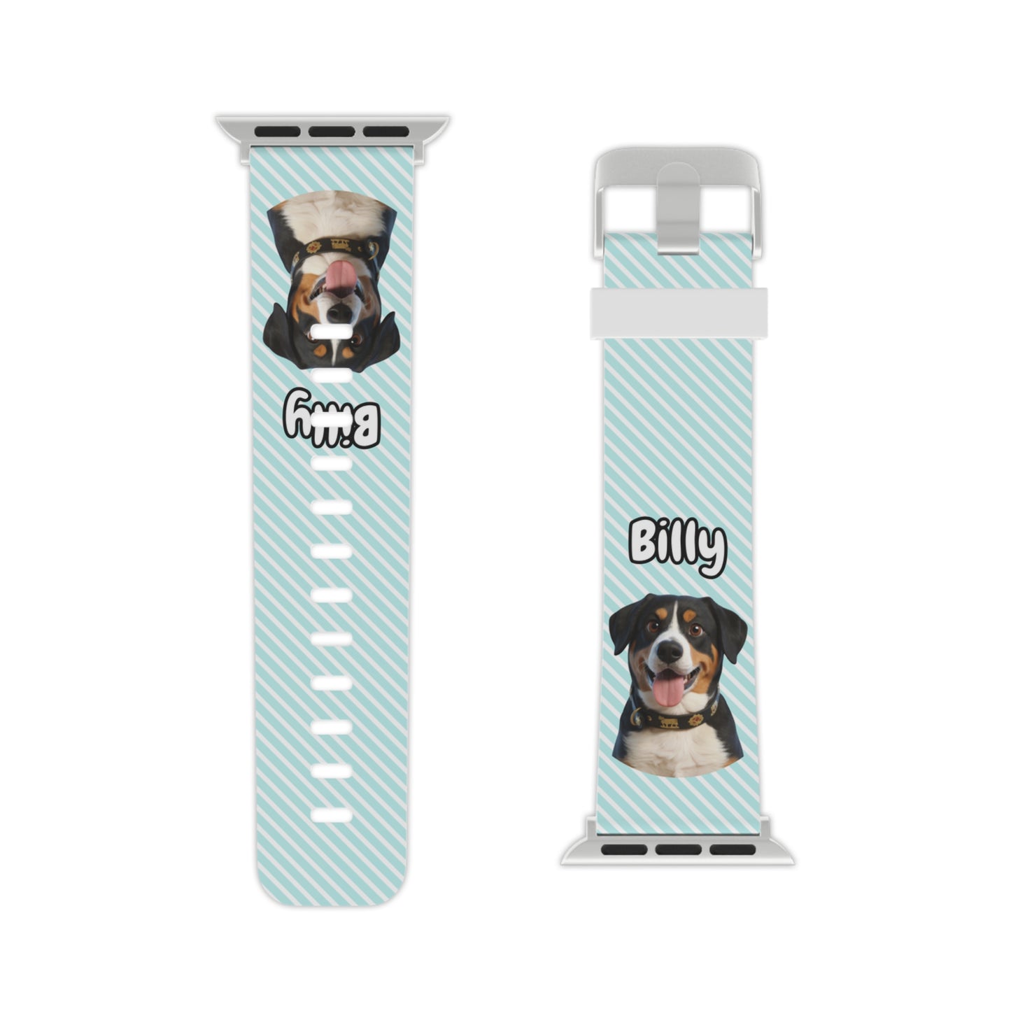 Custom Pet Apple Watch Band – Personalised Dog or Cat Watch Strap with Pet Name & Photo | Gift for Pet Lovers, iWatch Band Series 1–9 SE Ultra