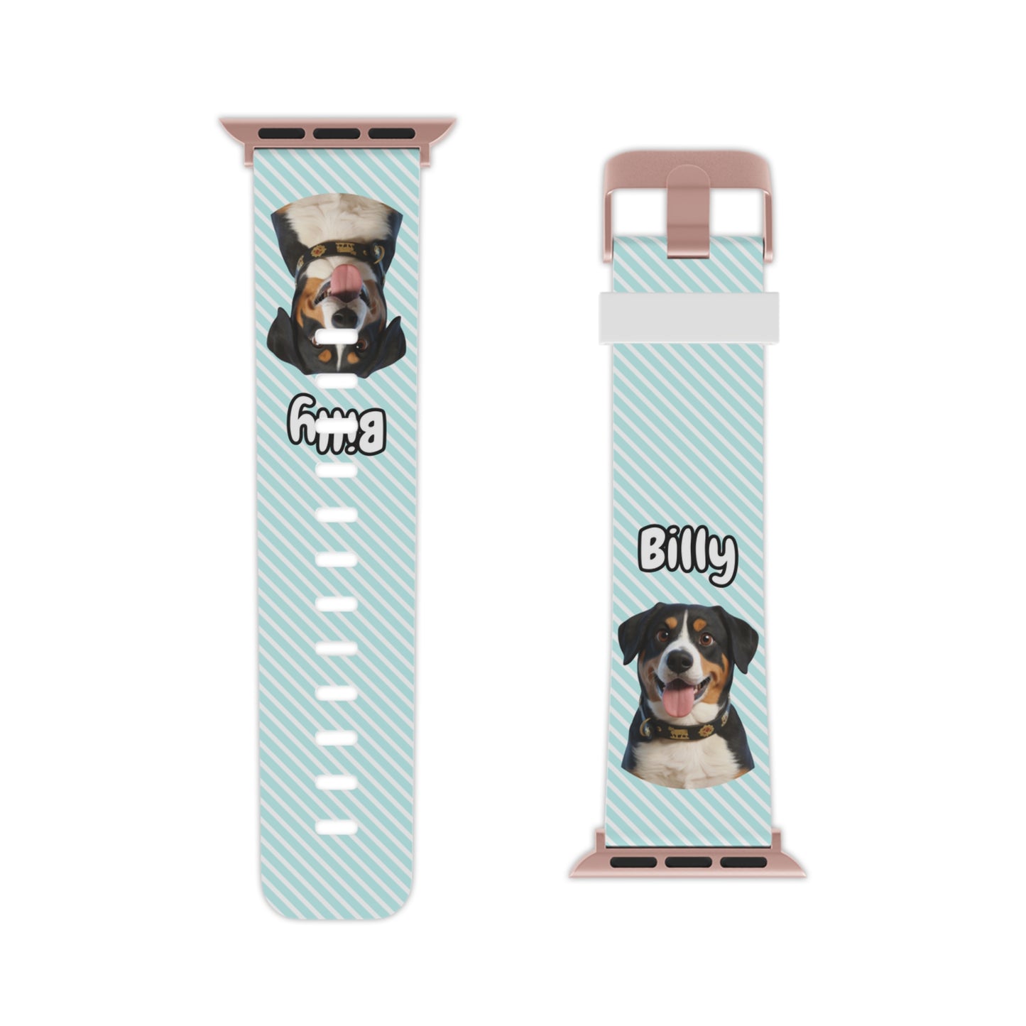 Custom Pet Apple Watch Band – Personalised Dog or Cat Watch Strap with Pet Name & Photo | Gift for Pet Lovers, iWatch Band Series 1–9 SE Ultra