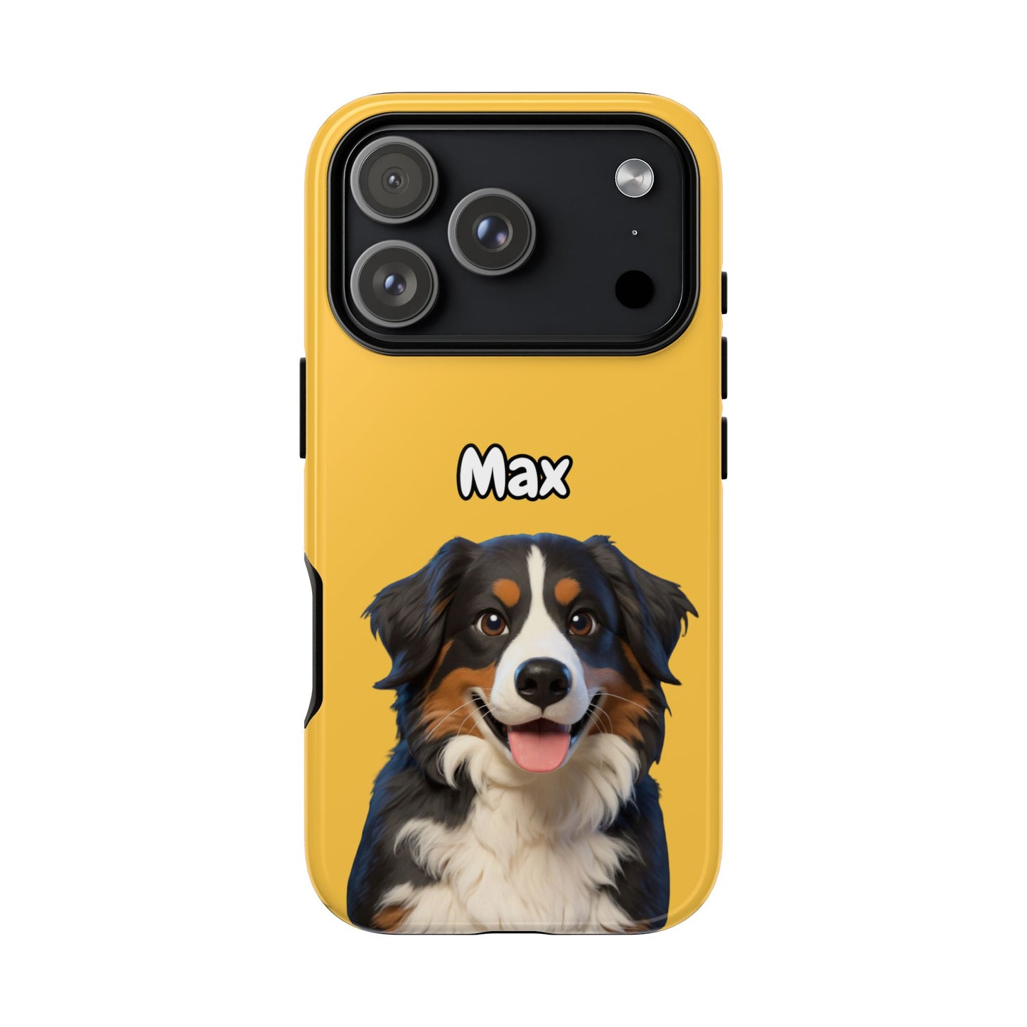 Custom Pet Portrait Tough iPhone Case - Yellow