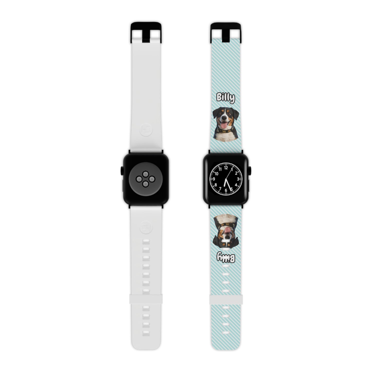 Custom Pet Apple Watch Band – Personalised Dog or Cat Watch Strap with Pet Name & Photo | Gift for Pet Lovers, iWatch Band Series 1–9 SE Ultra