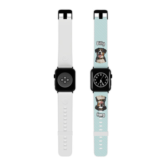 Custom Pet Apple Watch Band – Personalised Dog or Cat Watch Strap with Pet Name & Photo | Gift for Pet Lovers, iWatch Band Series 1–9 SE Ultra