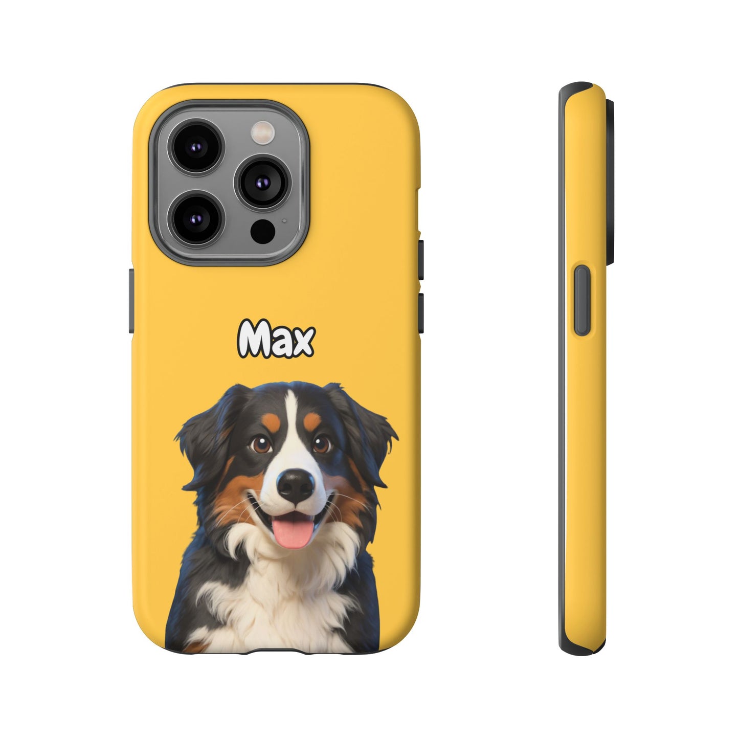 Custom Pet Portrait Tough iPhone Case - Yellow