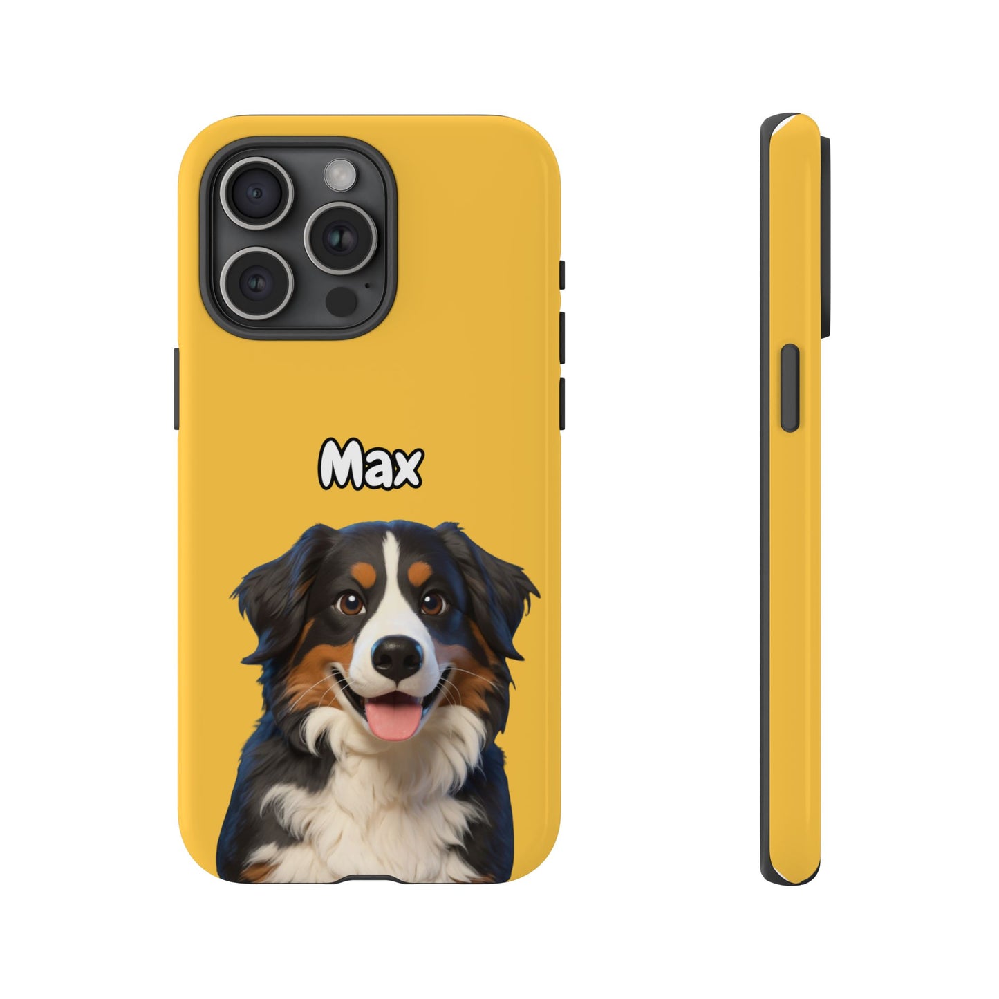 Custom Pet Portrait Tough iPhone Case - Yellow
