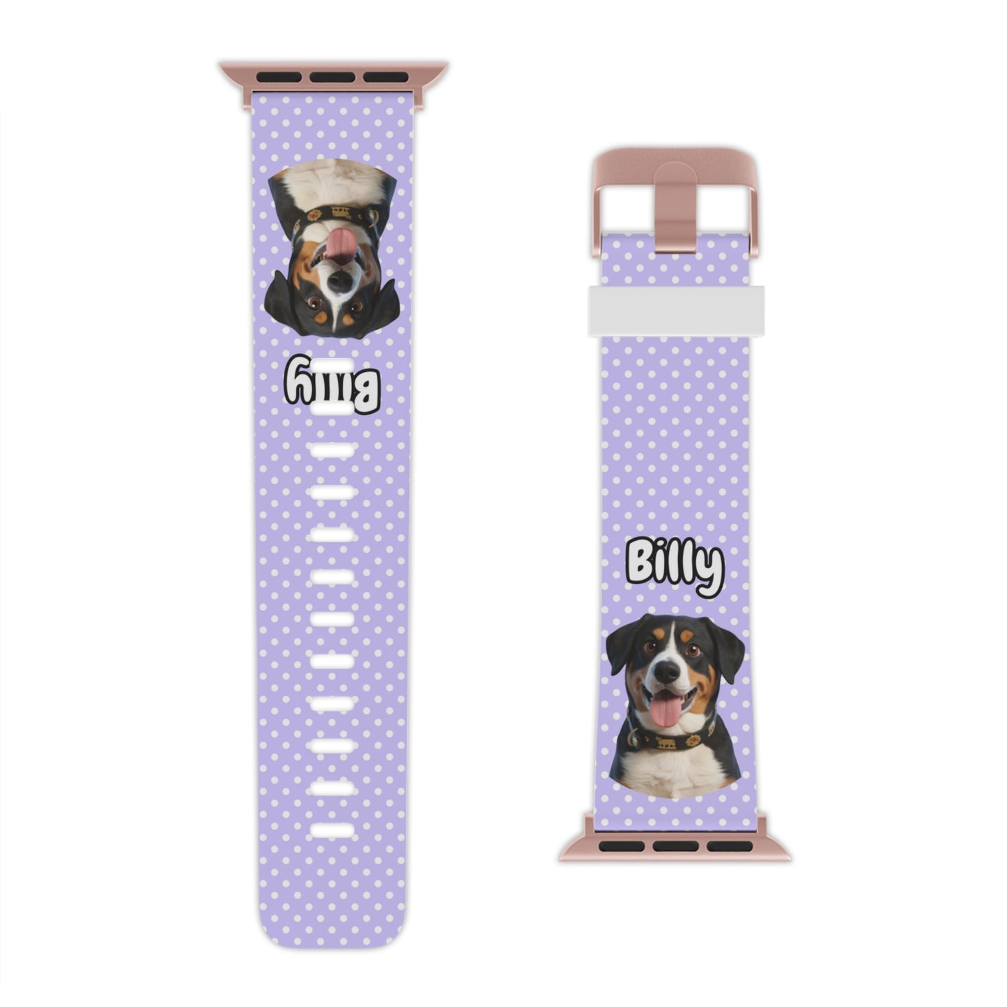 Custom Pet Apple Watch Band – Personalised Dog or Cat Watch Strap with Pet Name & Photo | Gift for Pet Lovers, iWatch Band Series 1–9 SE Ultra