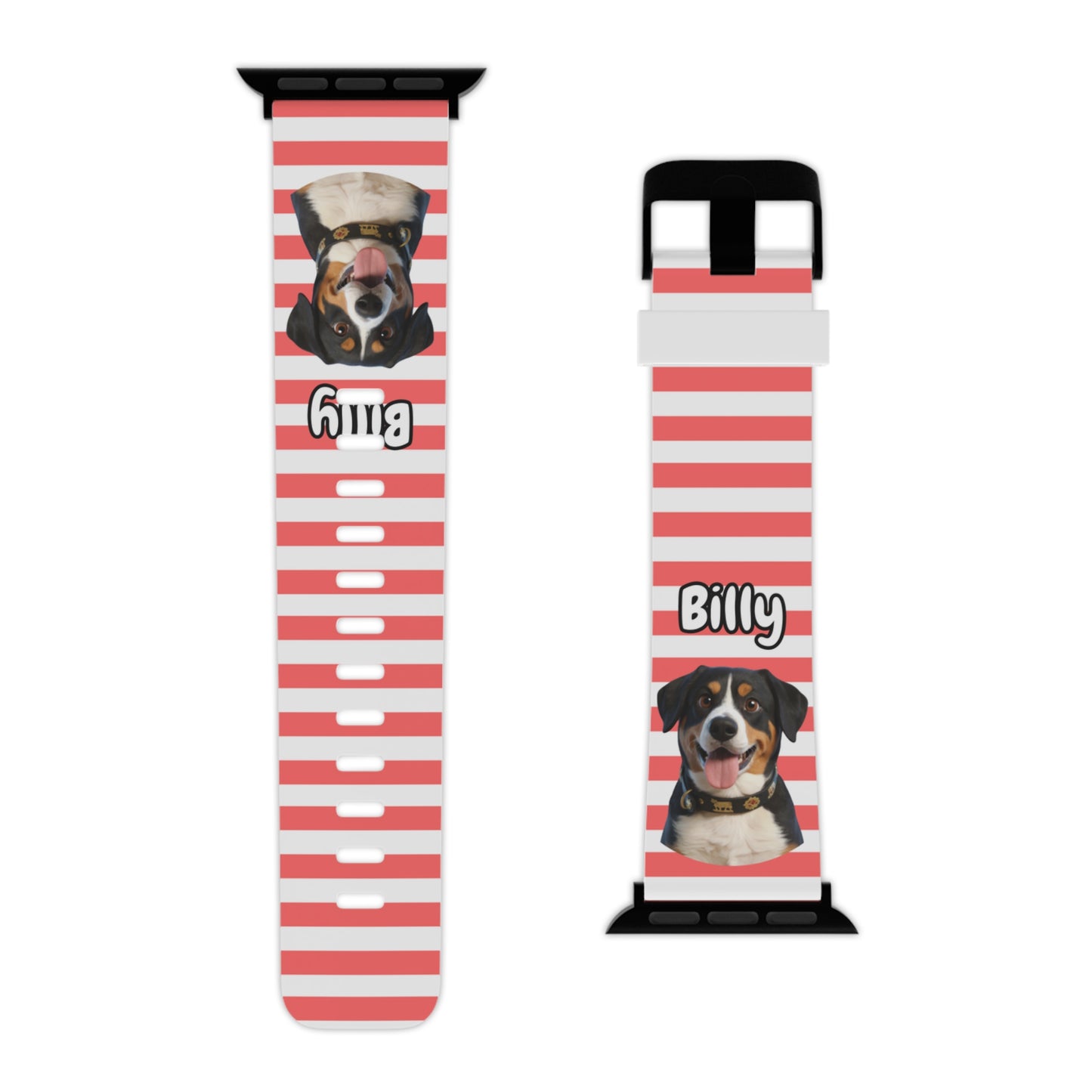 Custom Pet Apple Watch Band – Personalised Dog or Cat Watch Strap with Pet Name & Photo | Gift for Pet Lovers, iWatch Band Series 1–9 SE Ultra