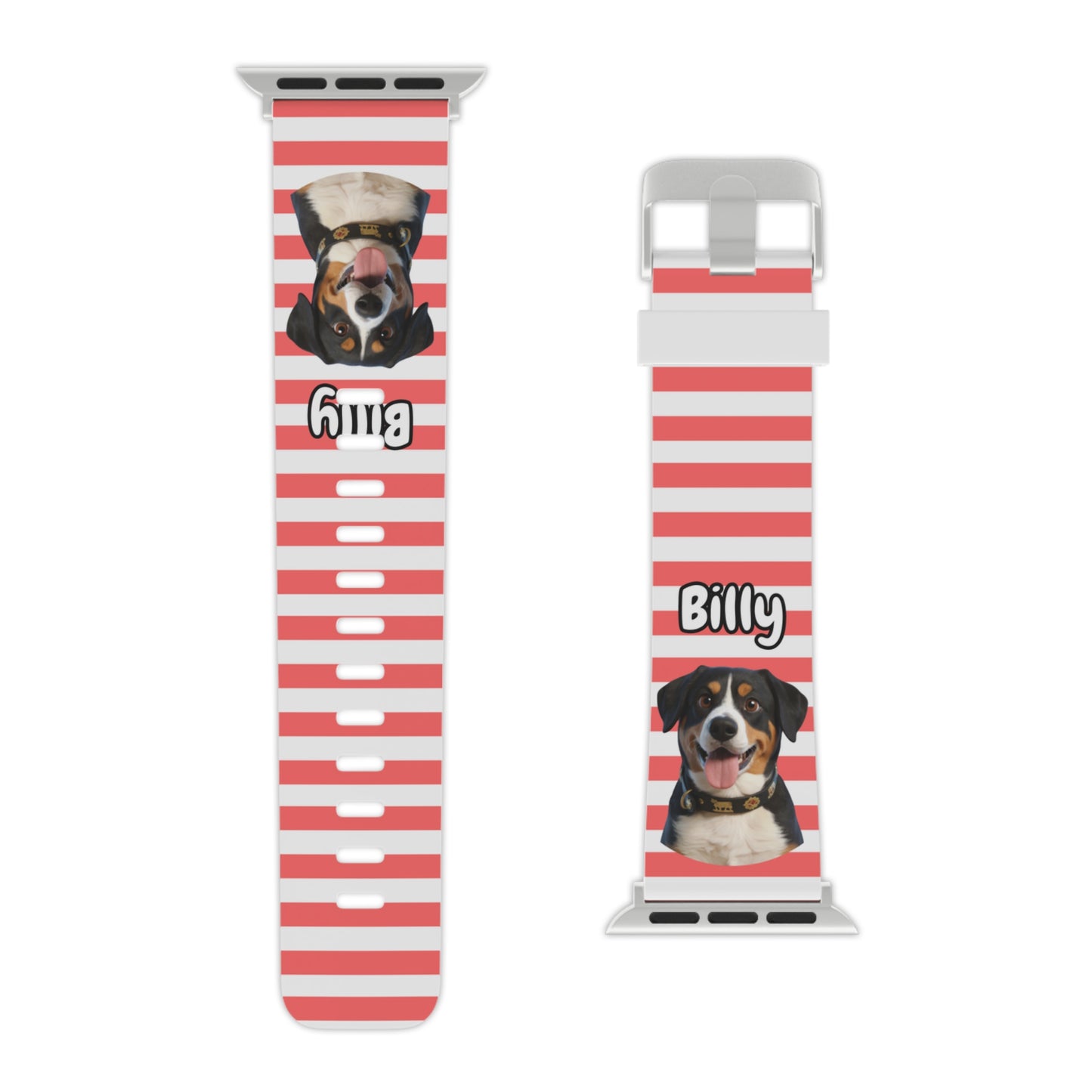 Custom Pet Apple Watch Band – Personalised Dog or Cat Watch Strap with Pet Name & Photo | Gift for Pet Lovers, iWatch Band Series 1–9 SE Ultra